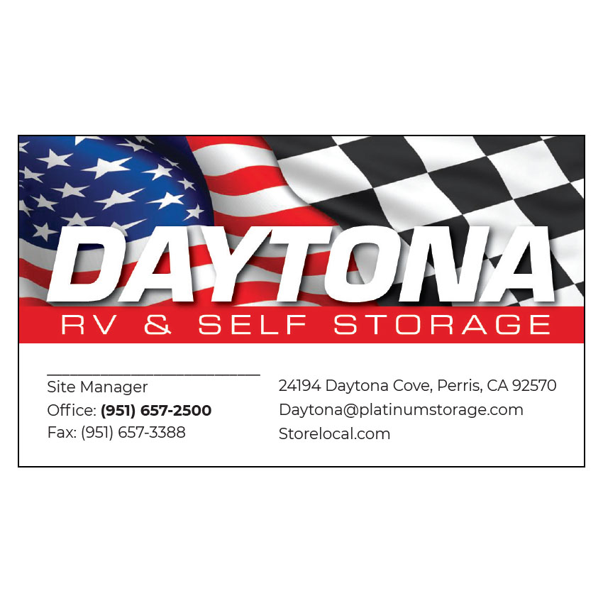 Daytona Business Card Plat Marketing