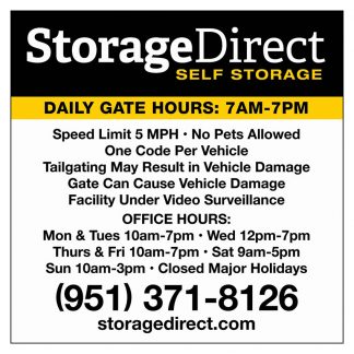 Storage Direct Corona Gate Sign