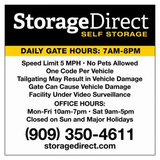 Storage Direct Fontana Gate Sign