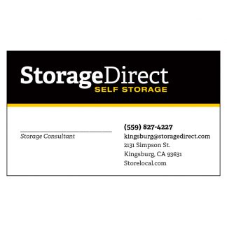 Storage Direct Kingsburg Business Card