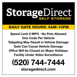 Storage Direct Marana Gate Sign