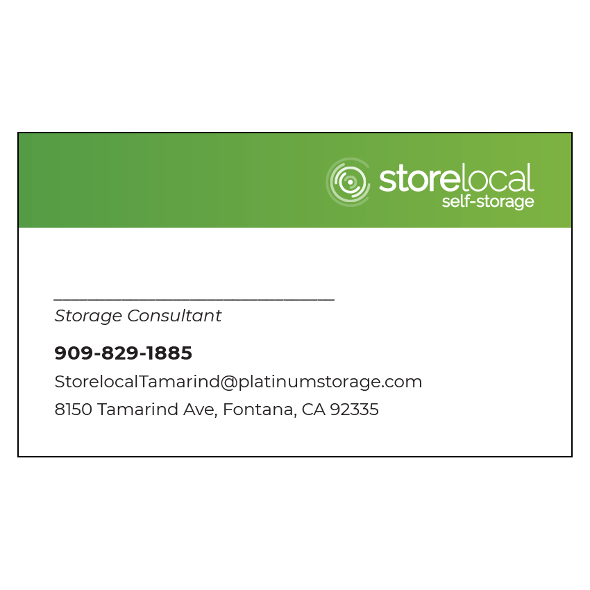 Storelocal Fontana Business Card