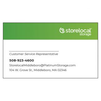 Storelocal Middleboro Business Card