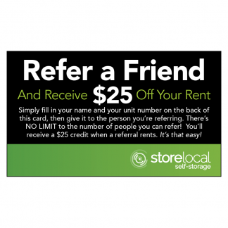 Storelocal Refer a Friend/Gate Card