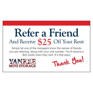 Yankee Refer a Friend/Gate Card