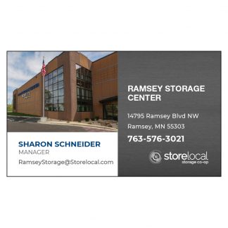 Storelocal  Ramsey Manager Business Card