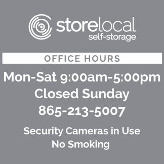 StoreLocal  Oak Ridge Office Window Decal