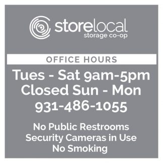 StoreLocal Spring Hill Office Window Decal