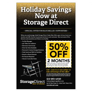 Storage Direct Cedar Park Holiday Ad