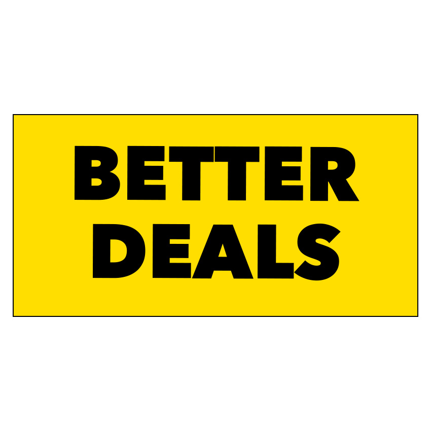 Banner Better Deals 8'wide x 4'high