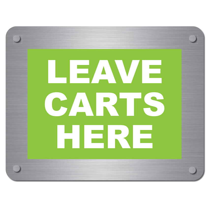 Standard Storelocal Carts Sign