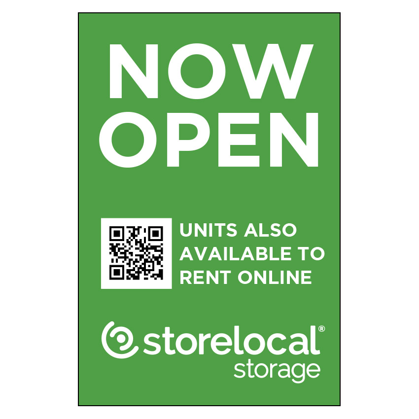 Storelocal Oakland Now Open A-Frame Insert