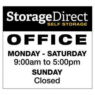 Storage Direct Marana Office Sign