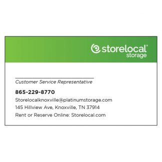 Storelocal Knoxville Business Card - Customer Service Representative
