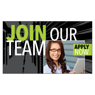 Recruiting Business Card Featuring Female