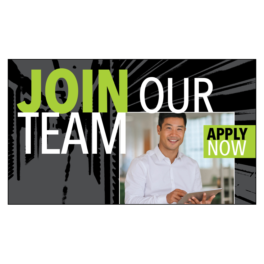 Recruiting Business Card Featuring Male