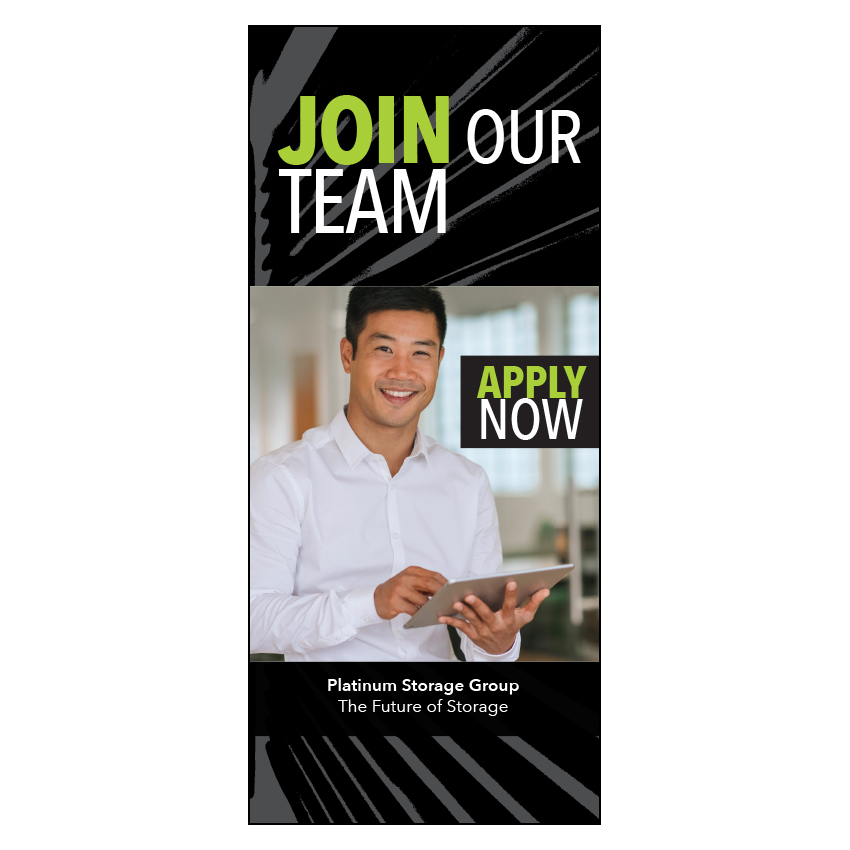 Recruiting Brochure Featuring Male