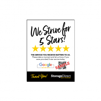 Strive for Five Storage Direct Stickers