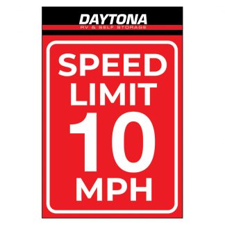 Dayton 10 MPH Sign 12"x18"