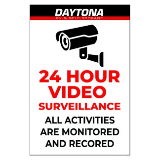 Dayton Video Surveillance Sign 12"x18"