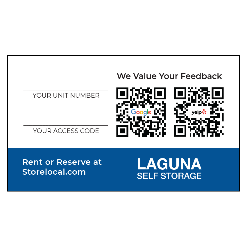 Laguna Self Storage Business Card - Site Manager - Image 2