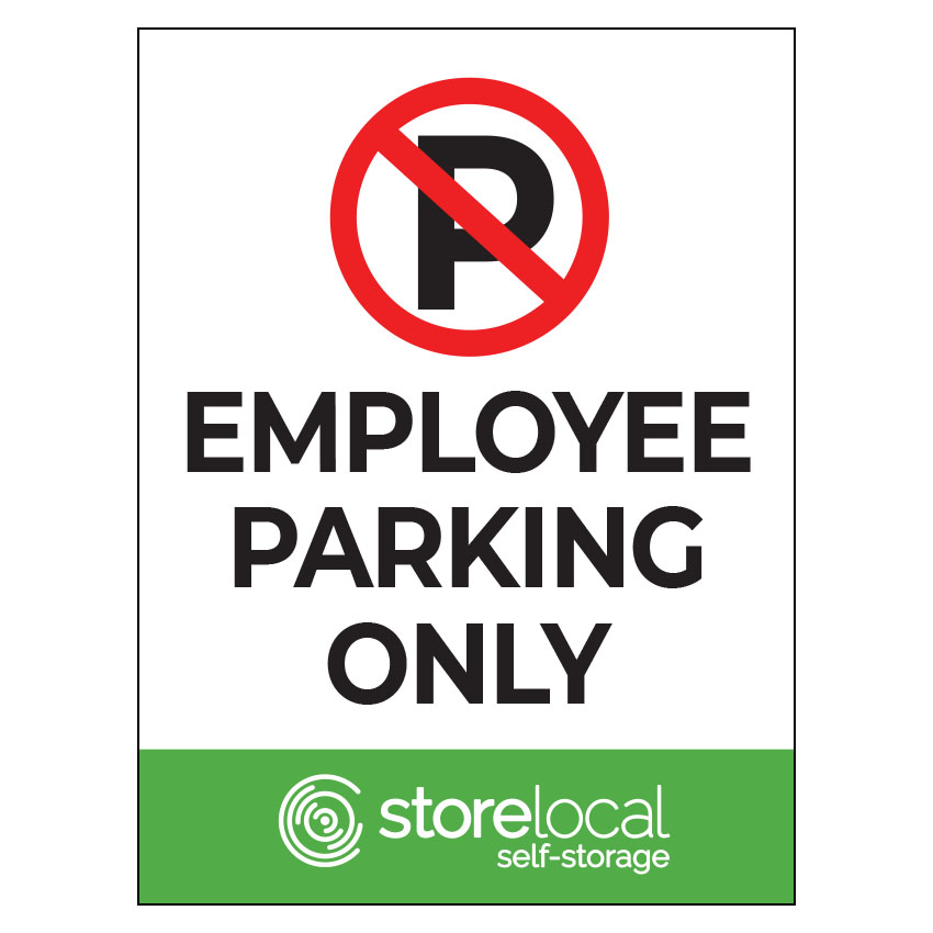 Standard Storelocal Employee Parking 9"x12"