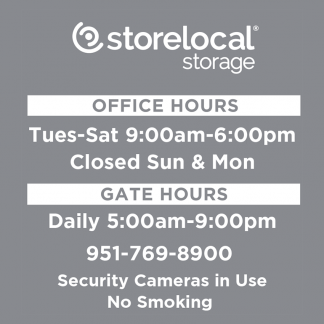 Storelocal Beaumont Office Window Decal