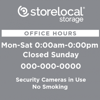 Standard StoreLocal  Office Window Decal