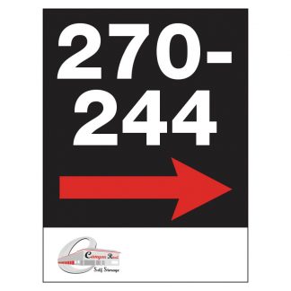 Canyon Road Unit Placard Sign 8"x6" Set