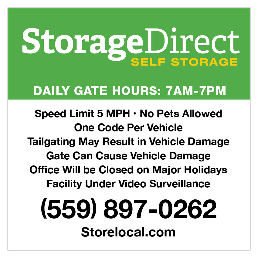 Storage Direct Kingsburg Gate Sign