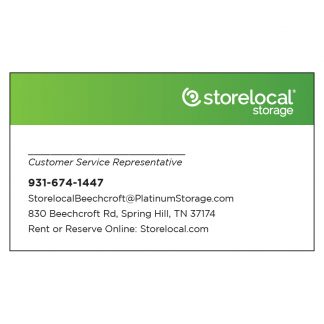 Storelocal Beechcroft Business Card