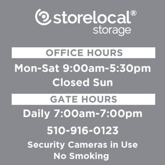 Storelocal  Oakland Window Decal