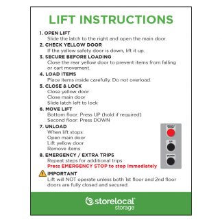 Storelocal Lift Sign 10"x14"