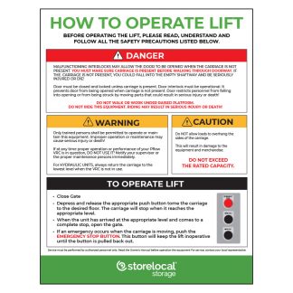 Storelocal Lift Sign 10"x14"
