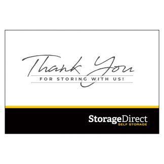Storage Direct Roseville - Thank You Postcard