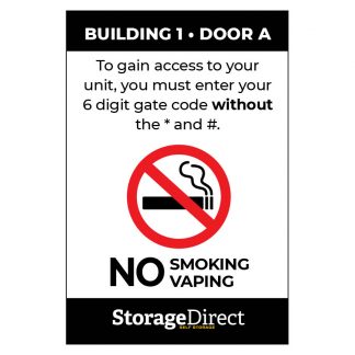 Storage Direct Small Building Signs - Set of 4