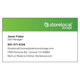 Storelocal Corona Business Card - Manager