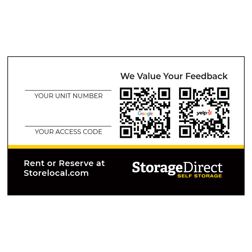 Storage Direct Fontana Business Card - Senior Site Manager - Image 2