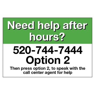 Storage Direct Marana After Hours Sign