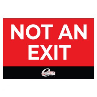 Canyon Road No Exit Sign 36"x24"