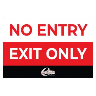 Canyon Road No Entry Sign 36"x24"