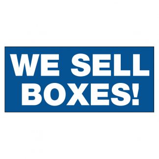 Laguna Self Storage We Sell Boxes Sign - 25" x 11"