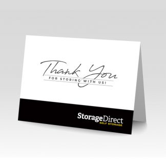 Storage Direct Fontana Thank You Greeting Card