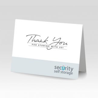 Security Thank You Greeting Card