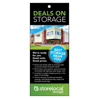 StoreLocal Oak Ridge Promotional Rack Card with Hole