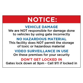 Absolute Notice Sign 36"x24"