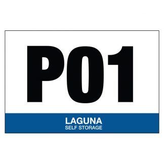 Laguna Parking Place Signs 18"x12" Sign Set of 5