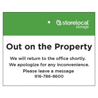 Storelocal Roseville Door Sign Property 10"x8"