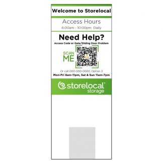 Liveswitch Keypad 8"x28" Extended Sign