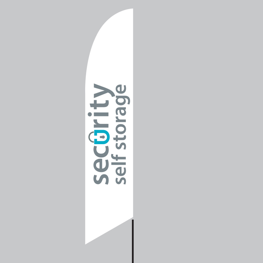 Feather Flag, 14' high, Logo